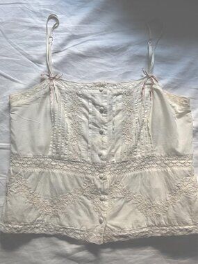 Embroidered cami top from Zara